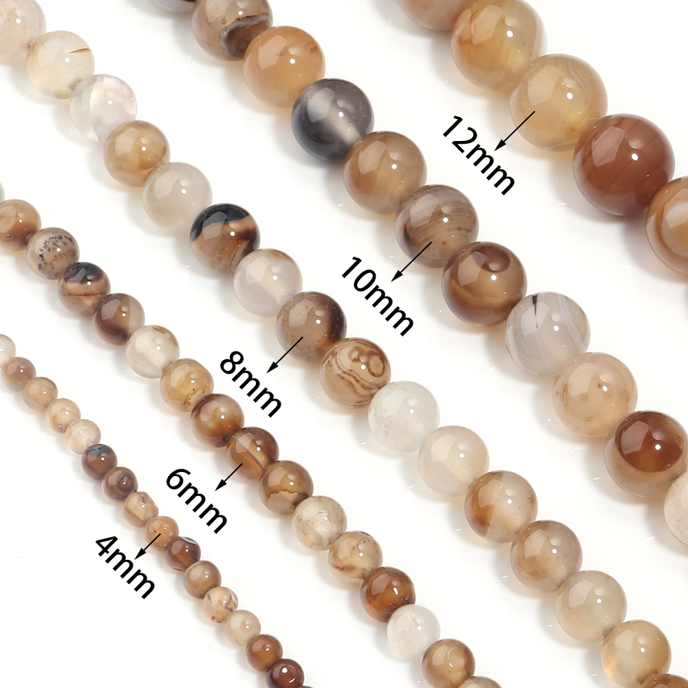 1strand 6/5/8/10/12mm Light Br - огляд і ціна Jewelry Making Gemstones