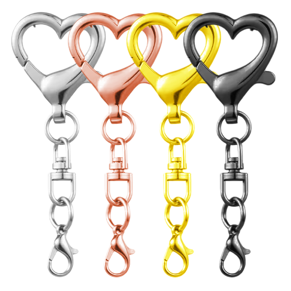 5/15/30Pcs Heart Shaped Swivel - огляд і ціна Jewelry Making School