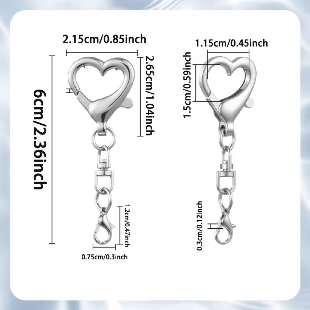 5/15/30Pcs Heart Shaped Swivel - огляд і ціна Jewelry Making School