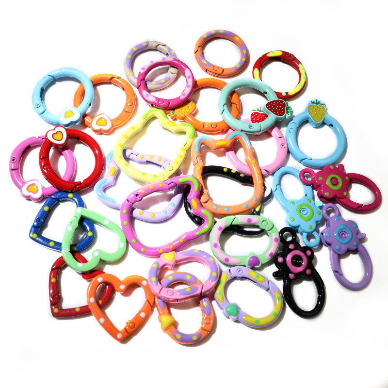 10pcs Random Colors Mix Heart  - огляд і ціна Jump Ring Assorted
