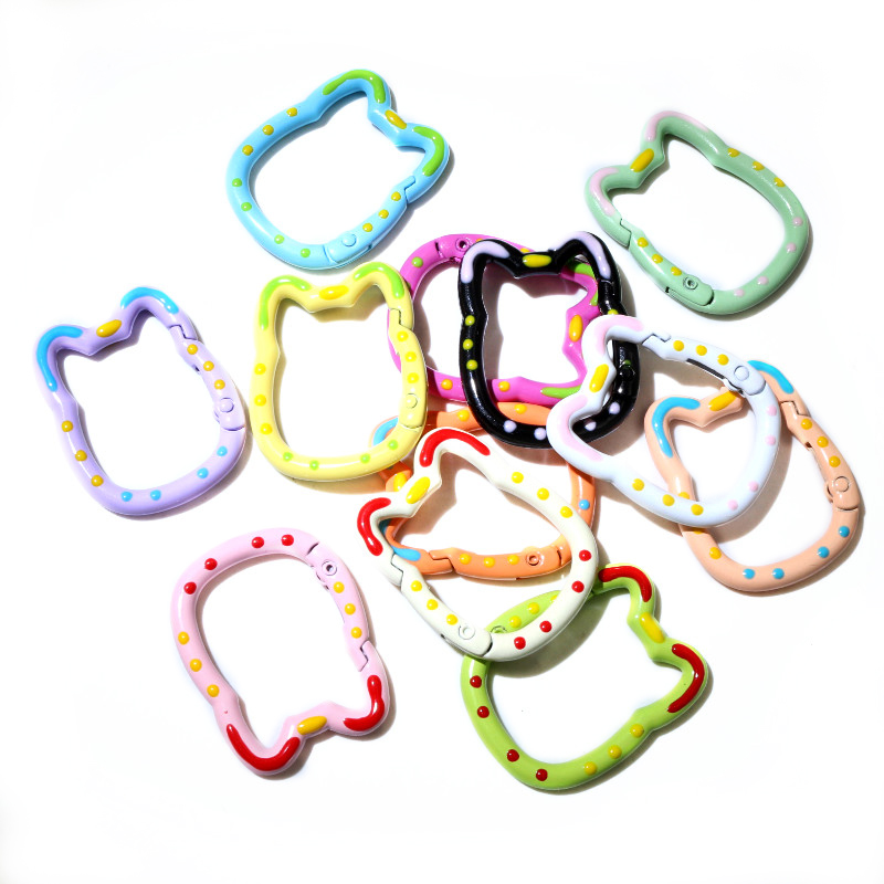 10pcs Random Colors Mix Heart  - огляд і ціна Jump Ring Assorted