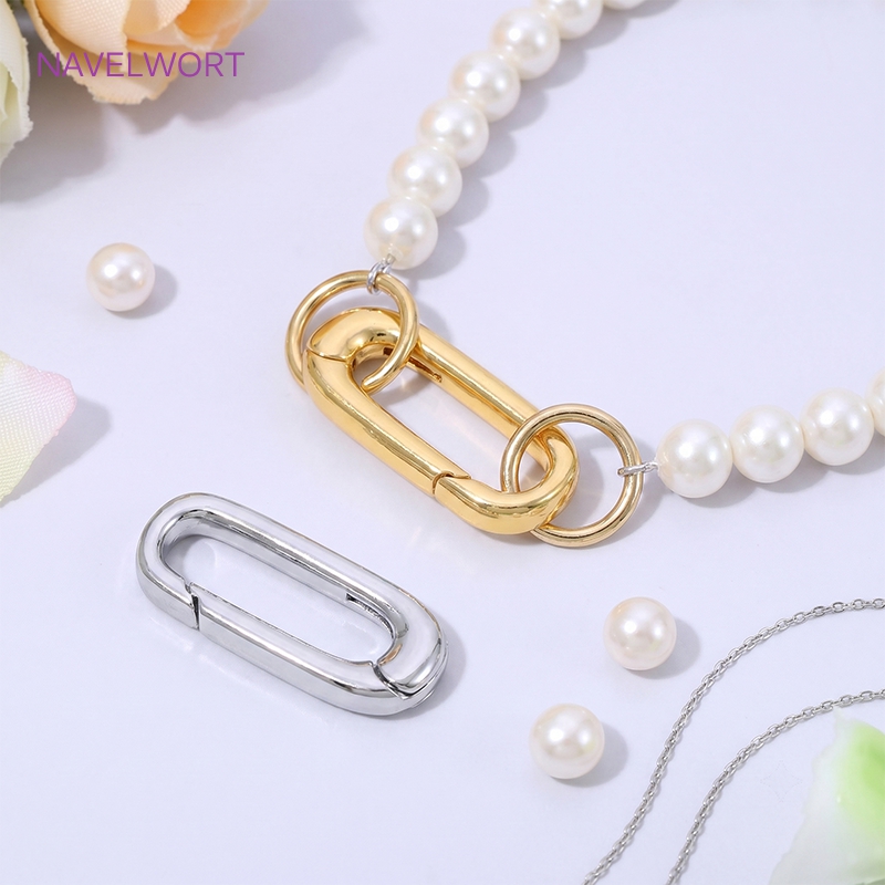 1/2/4Pcs 18K Gold Plated Oval  - огляд і ціна Jewelry Making Supplies