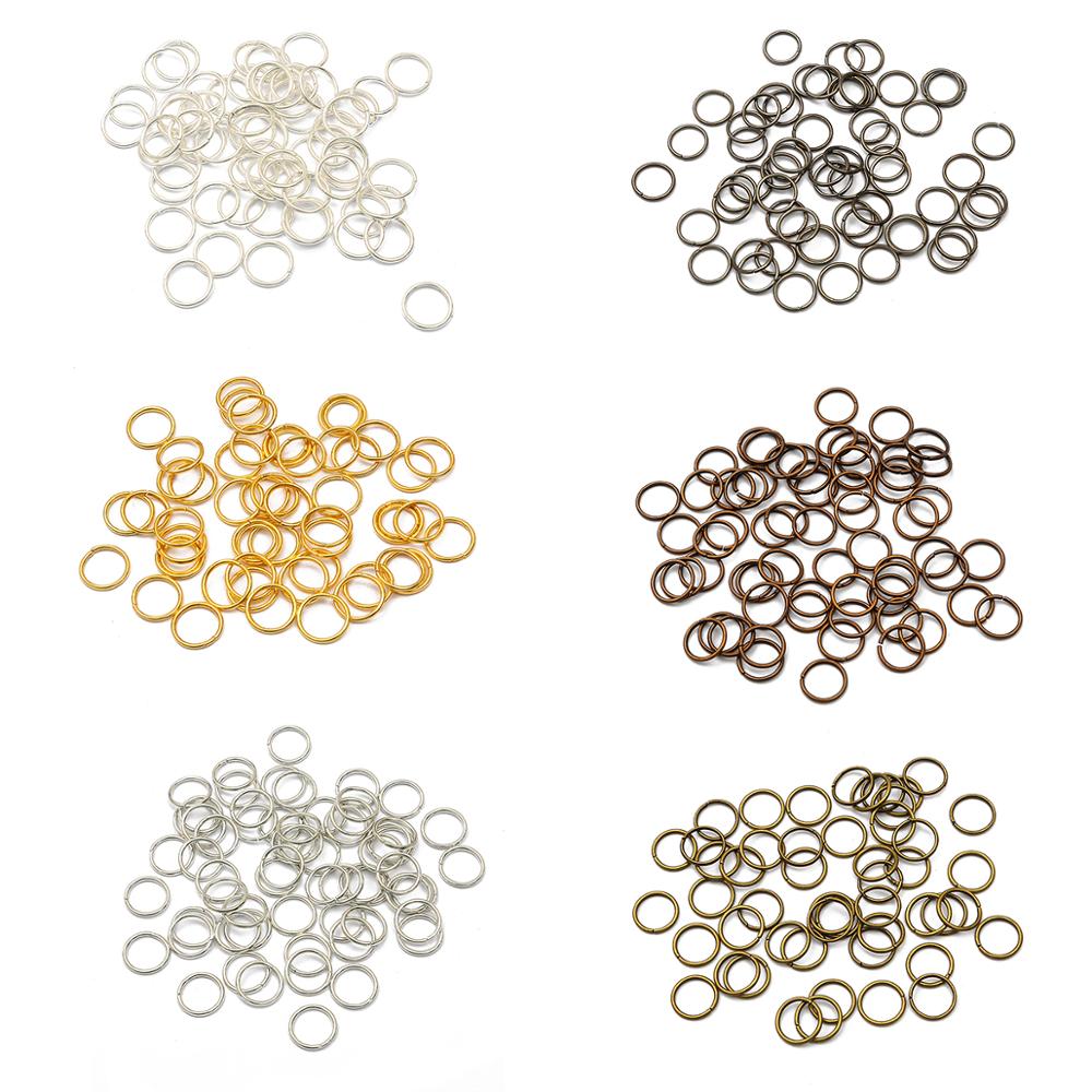 50-500Pcs 3-18mm Loop Key Spli - огляд і ціна Jump Ring Assorted
