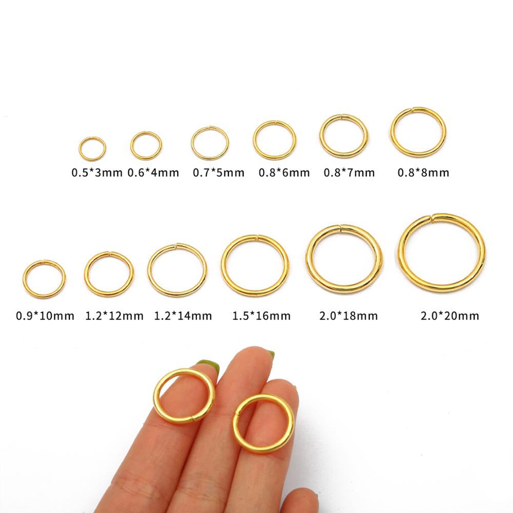 50-500Pcs 3-18mm Loop Key Spli - огляд і ціна Jump Ring Assorted