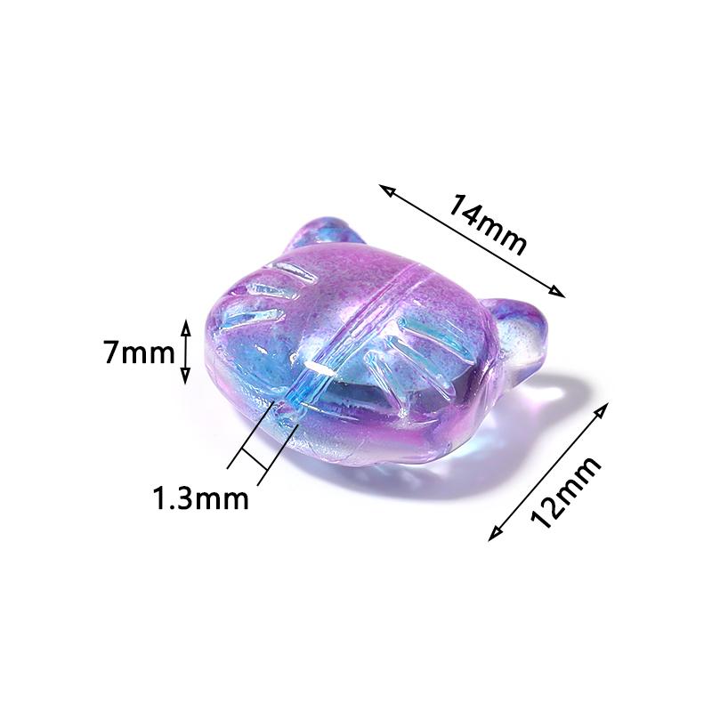 30pcs/lot Glass Cat Head Beads - огляд і ціна Jewelry Making Jig