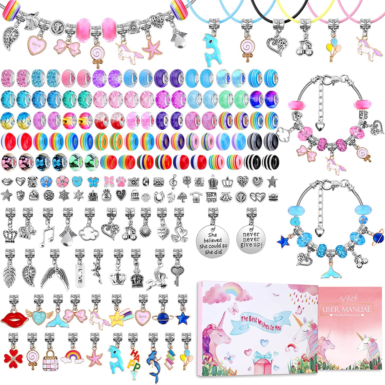 Charm Bracelet Making Kit DIY  - огляд і ціна Jewelry Making Kits For Girls