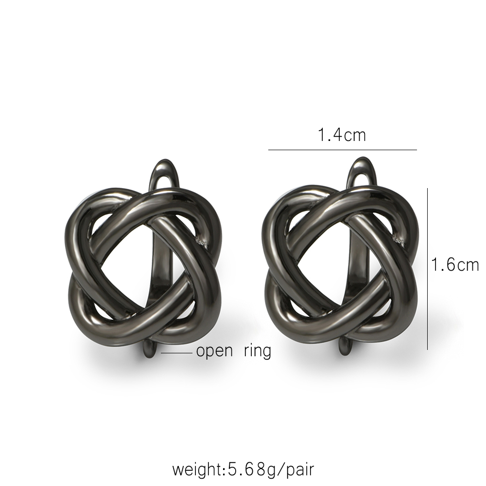 YANASI 1 Pair Gun Black  Brass - огляд і ціна Jewelry Making School