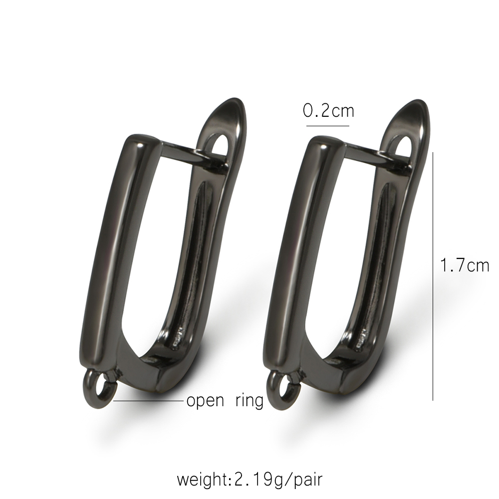 YANASI 1 Pair Gun Black  Brass - огляд і ціна Jewelry Making School