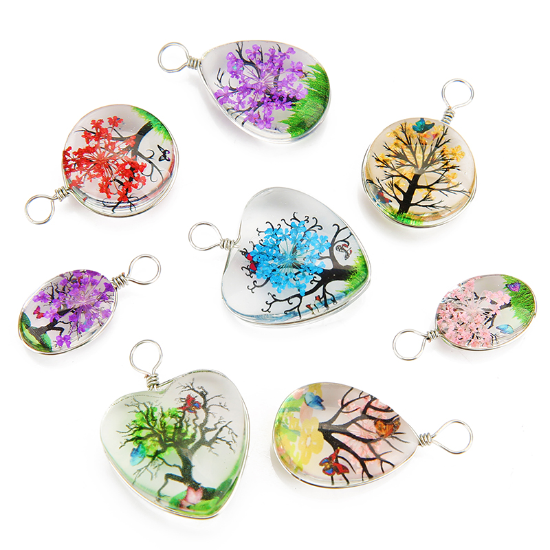 5pcs Colorful Tree Crystal Gla - огляд і ціна Jewelry Making Beginners