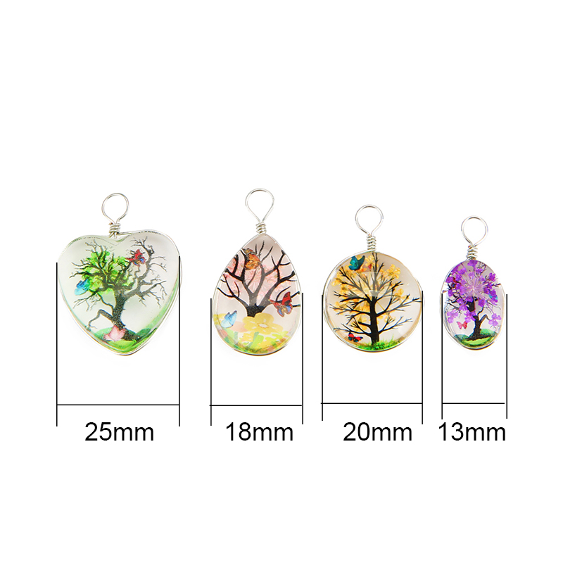 5pcs Colorful Tree Crystal Gla - огляд і ціна Jewelry Making Beginners