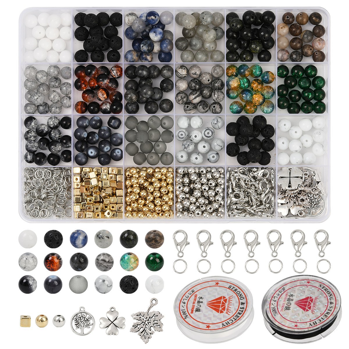 Natural Stones Gemstones Jewel - огляд і ціна Jewelry Making Kits For Girls