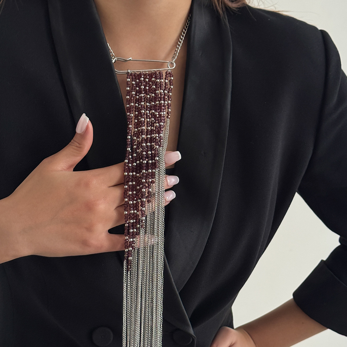 Silver Color Tassel Chain Broo - огляд і ціна Jewelry Making With Beads