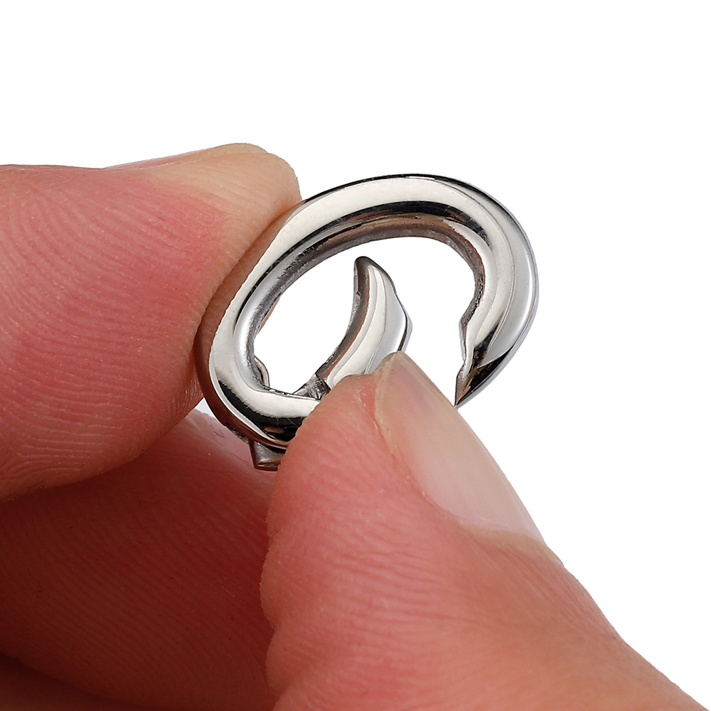 2pcs/1pc Stainless Steel Sprin - огляд і ціна Jewelry Making Hoops