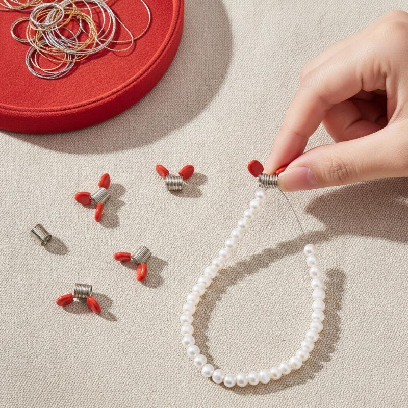 Bead Stopper Spring Clips 4Pcs - огляд і ціна Jewelry Making For Beginners