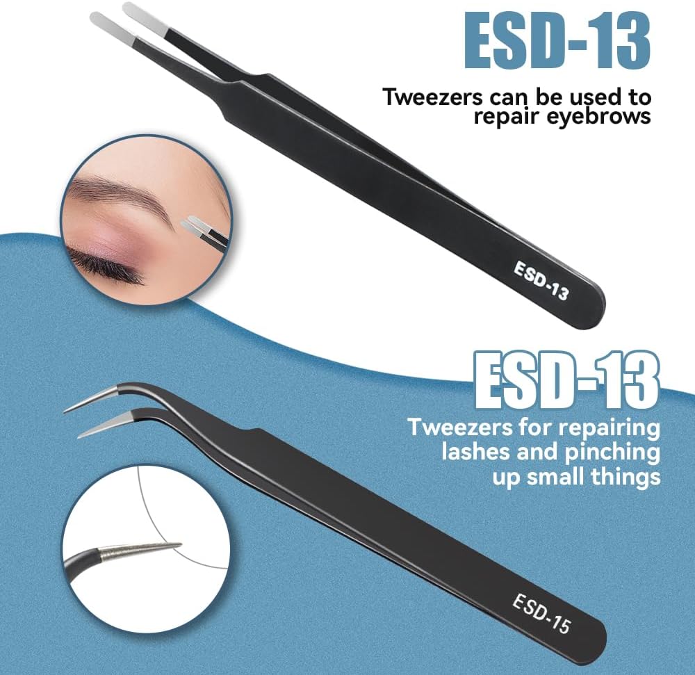 Precision Tweezers Set, Premiu - огляд і ціна Jewelry Making Hand Tools
