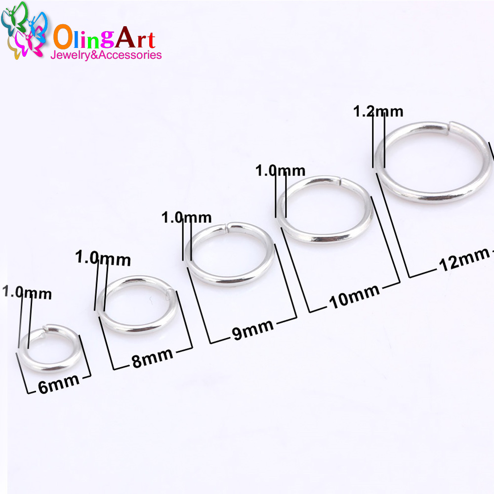 OlingArt Rhodium Plating Jump  - огляд і ціна Jump Ring Assorted