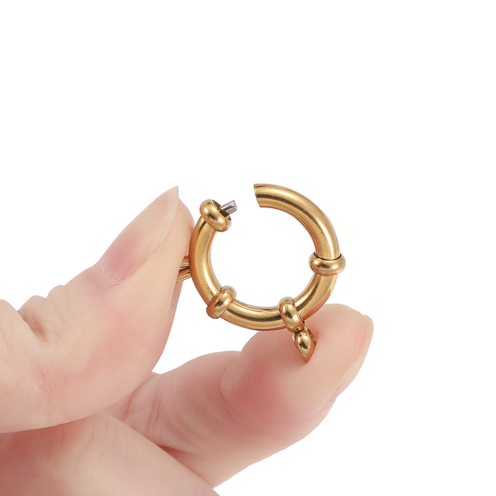 2pcs Stainless Steel Round Spr - огляд і ціна Jewelry Making School