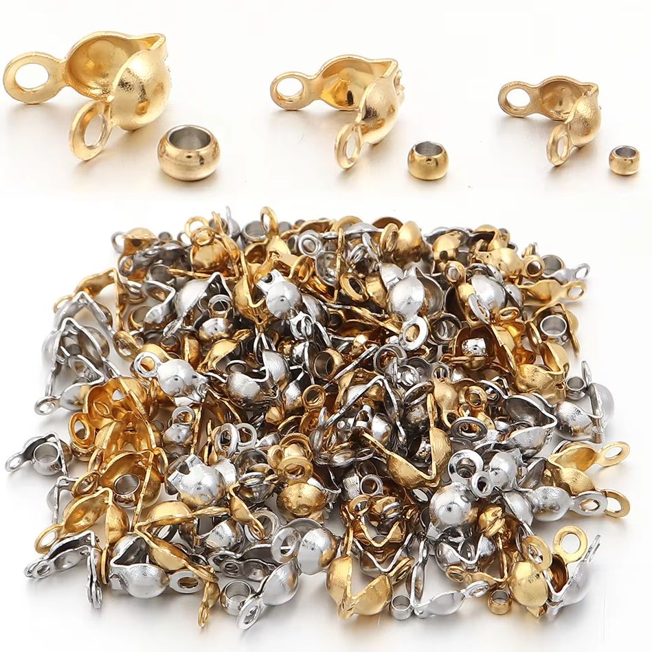 40-200pcs Stainless Steel Conn - огляд і ціна Jewelry Making Beads
