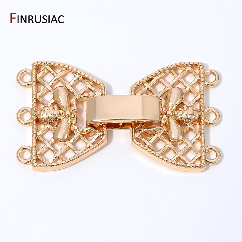 14K Gold Plated Brass 3-Row Pe - огляд і ціна Jewelry Making Beads