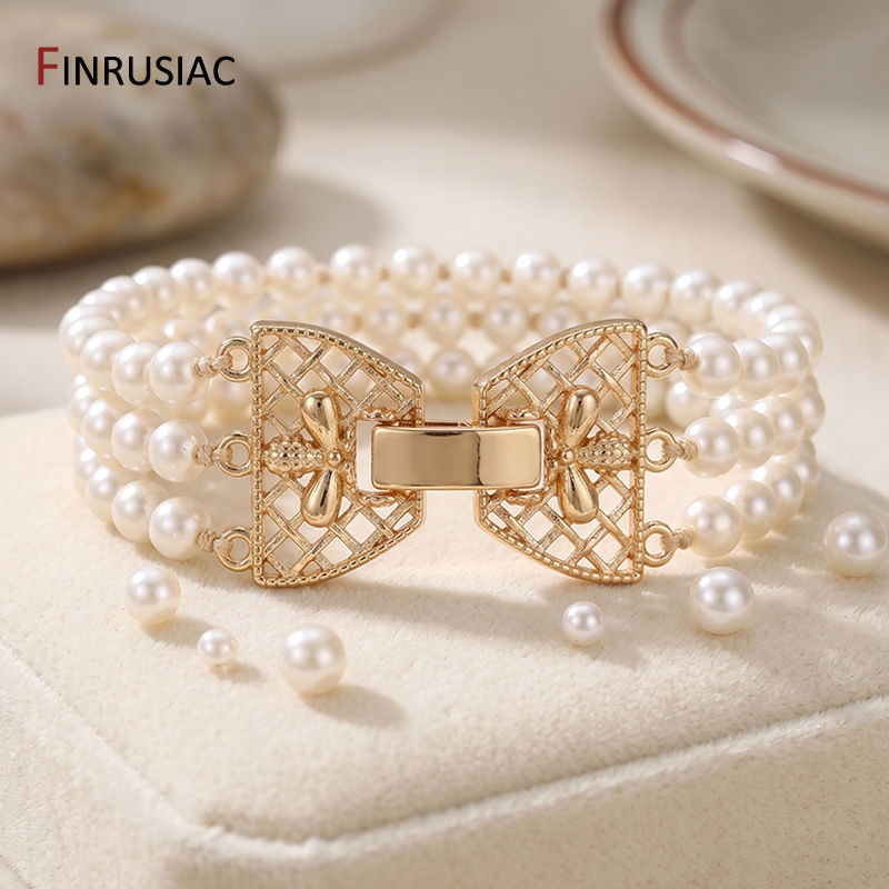 14K Gold Plated Brass 3-Row Pe - огляд і ціна Jewelry Making Beads