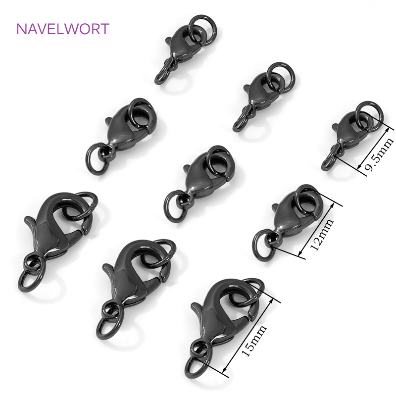 Black Color Brass Lobster Clas - огляд і ціна Jewelry Making Supplies
