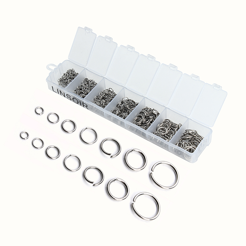 770pcs/lot Mix Size Open Jump  - огляд і ціна Jump Ring Assorted
