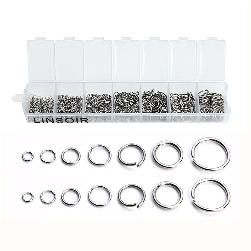 770pcs/lot Mix Size Open Jump  - огляд і ціна Jump Ring Assorted
