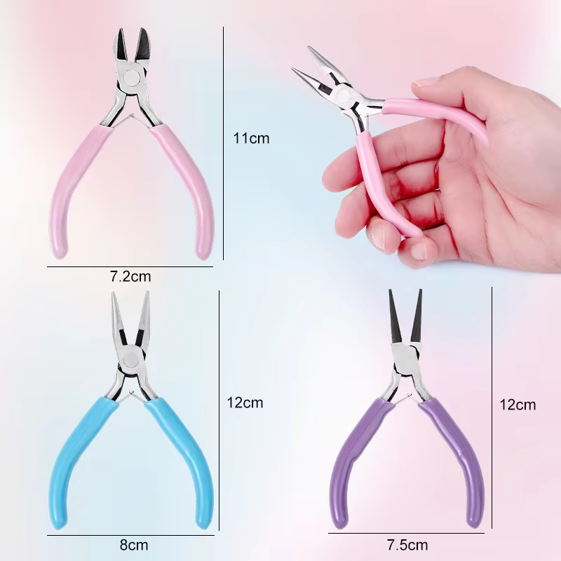 3Pcs Mini Jewelry Pliers Set N - огляд і ціна Jewelry Making Round Nose Pliers