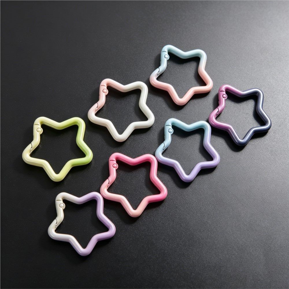 5PCS Gradient Star Shape Sprin - огляд і ціна Jewelry Making Hoops