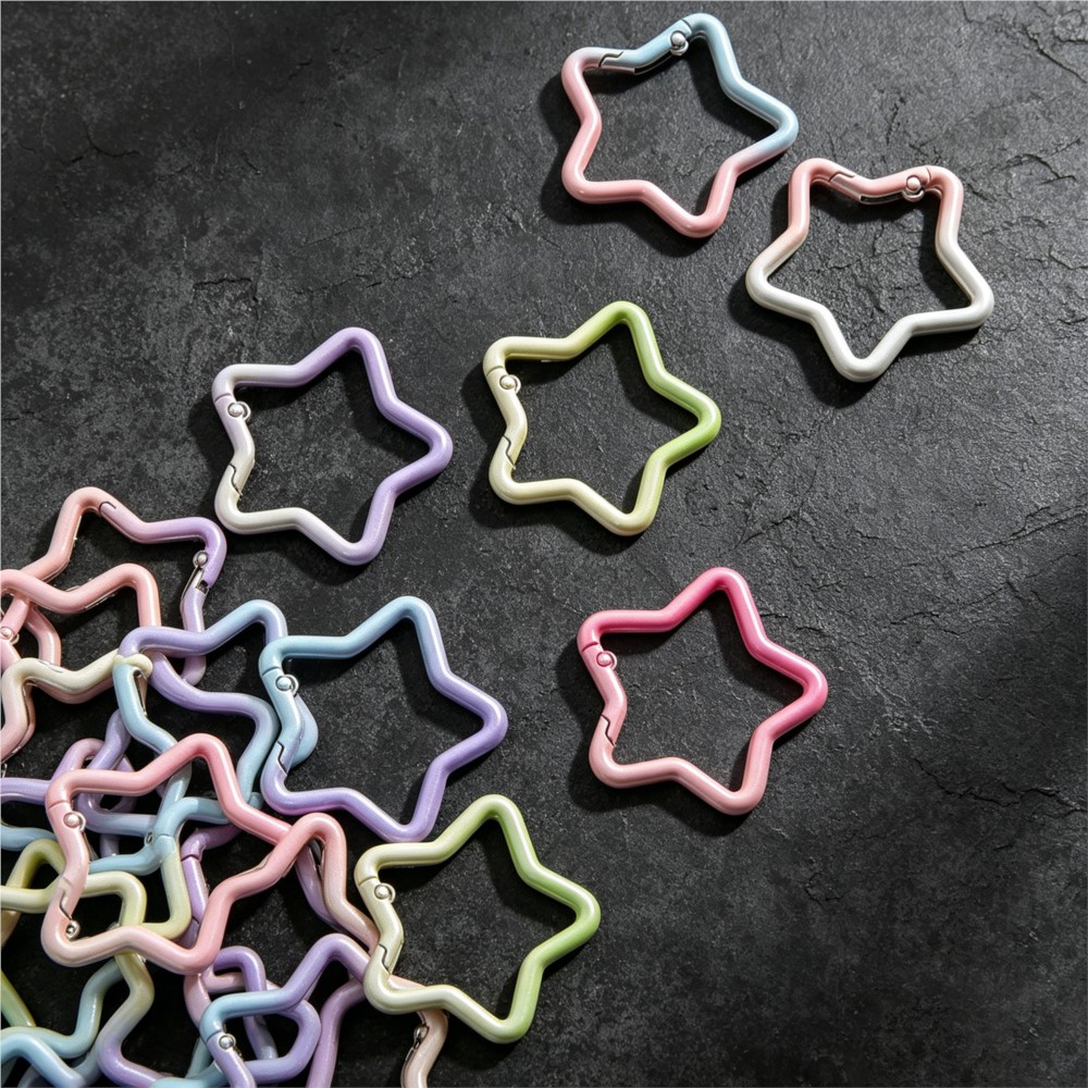 5PCS Gradient Star Shape Sprin - огляд і ціна Jewelry Making Hoops
