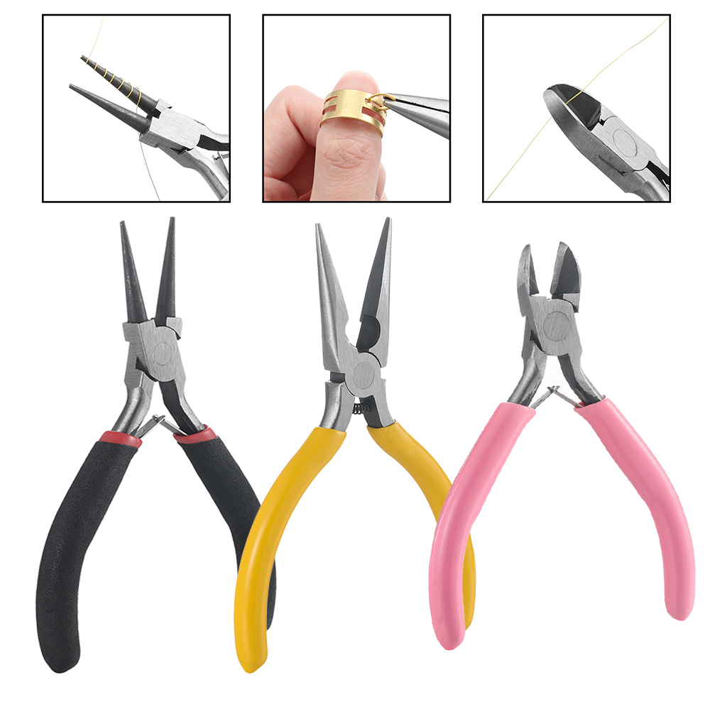 3pcs/Set 3 Styles Jewelry Plie - огляд і ціна Jewelry Making Round Nose Pliers