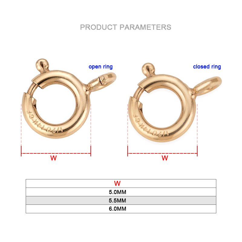 14K Gold Filled Spring Ring Cl - огляд і ціна Jewelry Making Hoops
