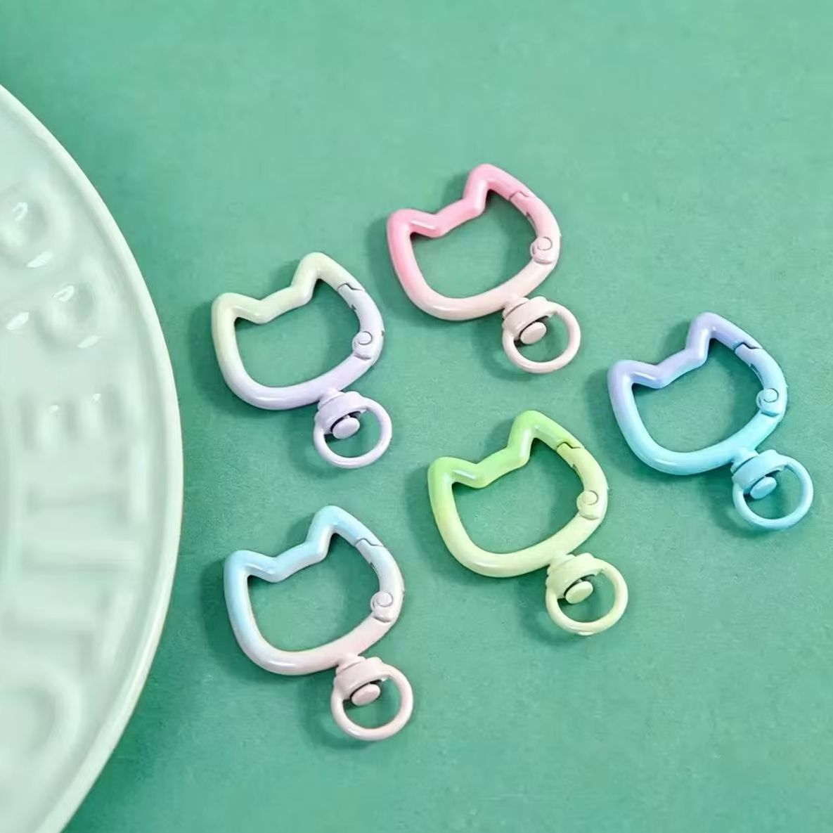 5-10PCS Gradient Cute Cat Clas - огляд і ціна Jewelry Making Supplies