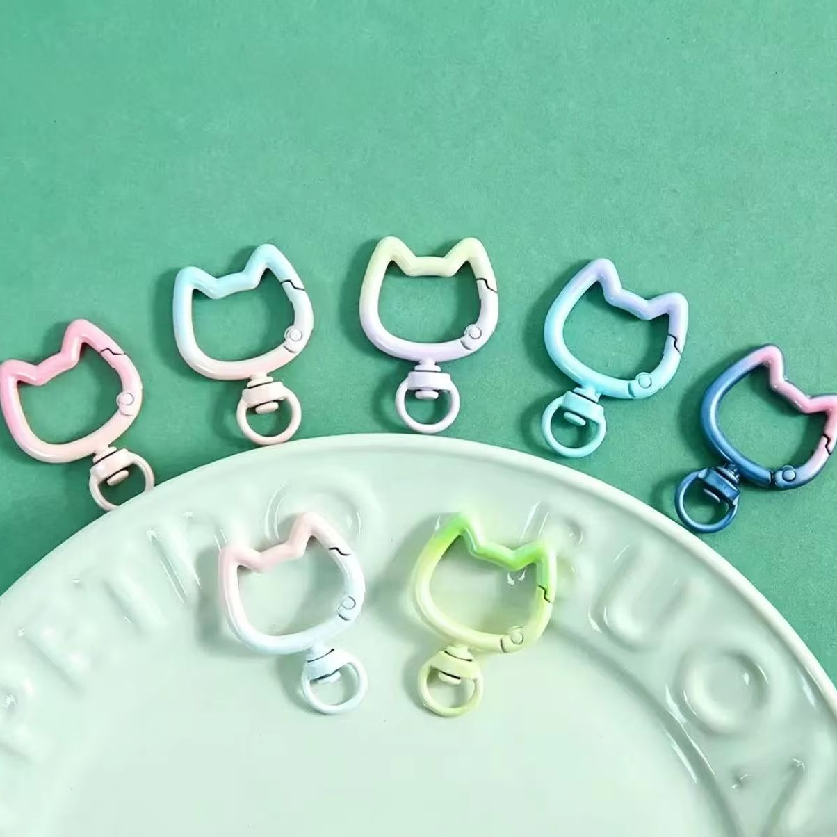5-10PCS Gradient Cute Cat Clas - огляд і ціна Jewelry Making Supplies