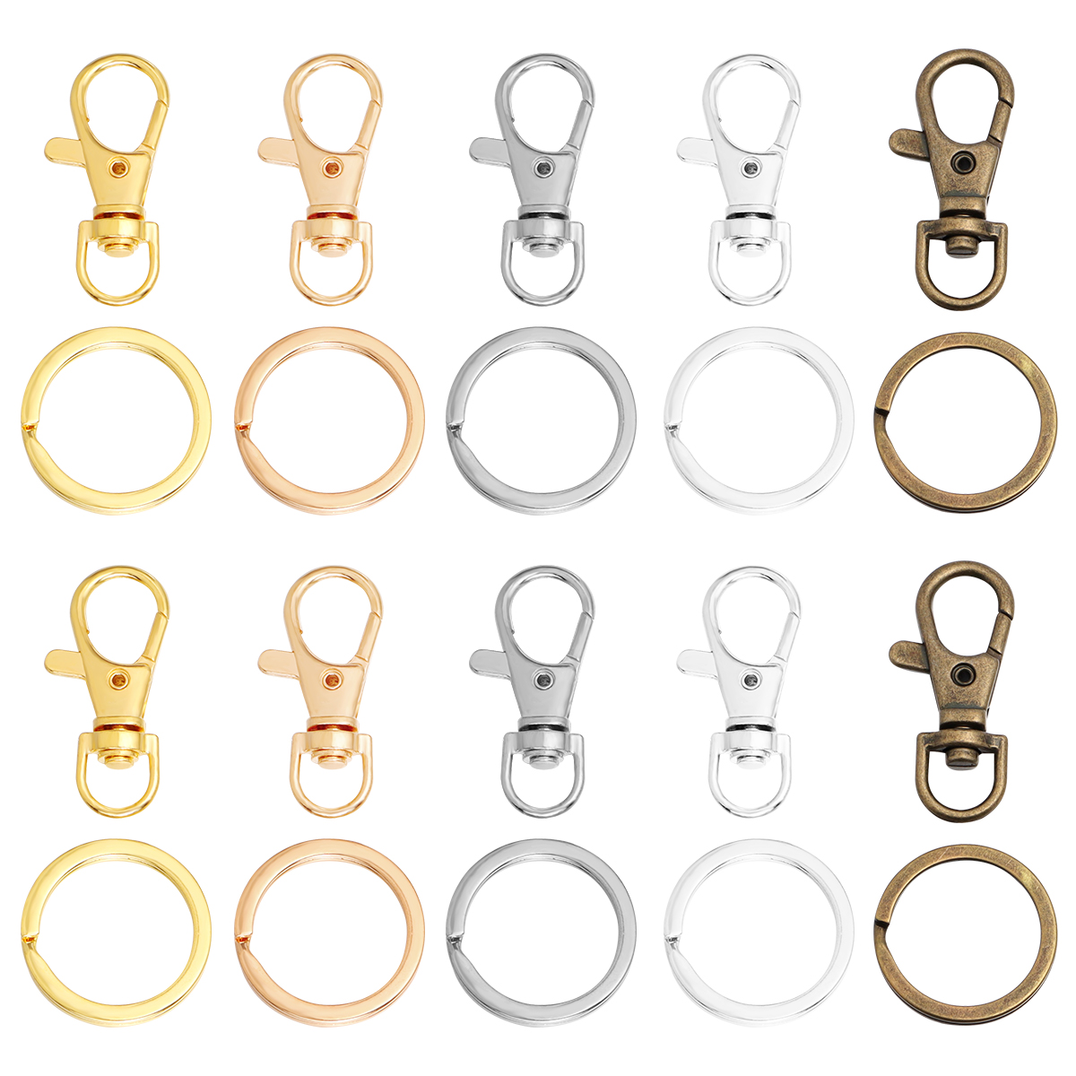 10Sets Alloy Swivel Lobster Cl - огляд і ціна Jewelry Making Hoops