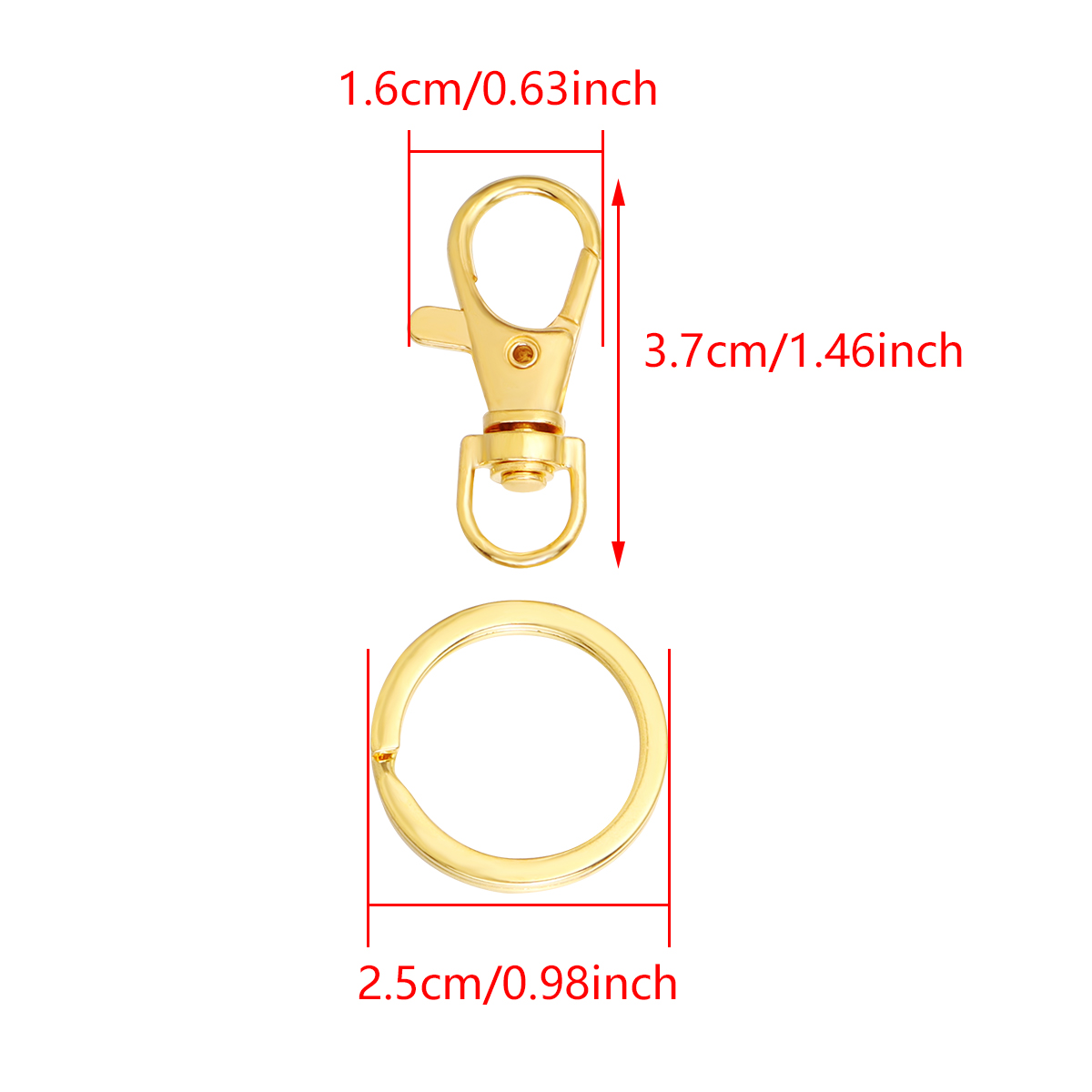 10Sets Alloy Swivel Lobster Cl - огляд і ціна Jewelry Making Hoops