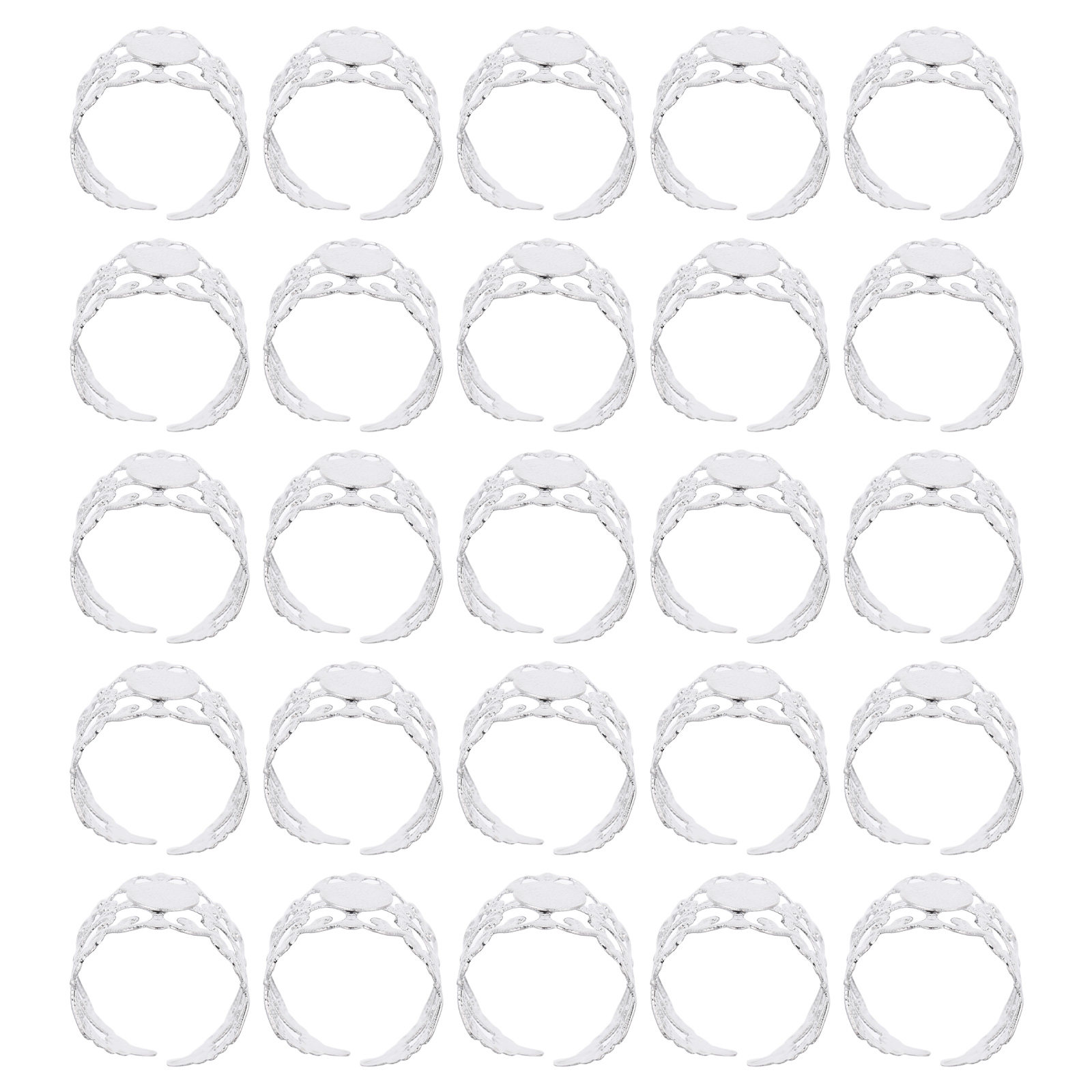 50Pcs Adjustable Oval Flatback - огляд і ціна Jewelry Making Gemstones