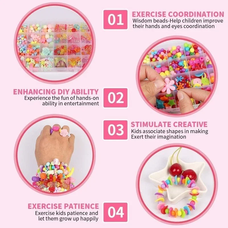 Girls DIY Bead Set Jewelry Mak - огляд і ціна Jewelry Making Kits For Girls